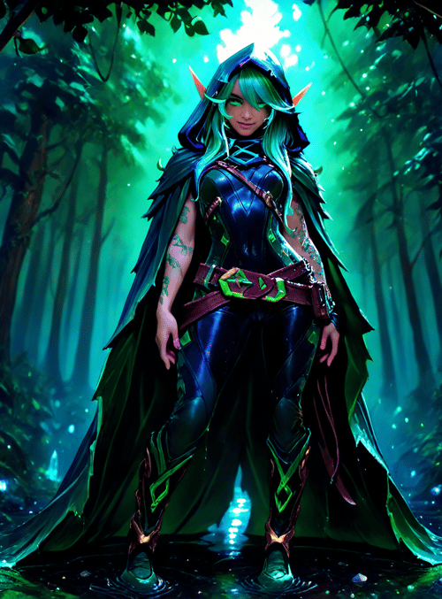 elf, warrior, noble