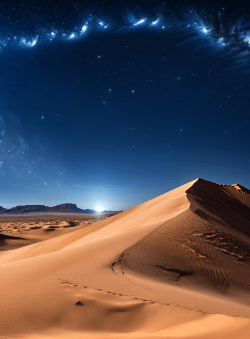 desert, moon, dune