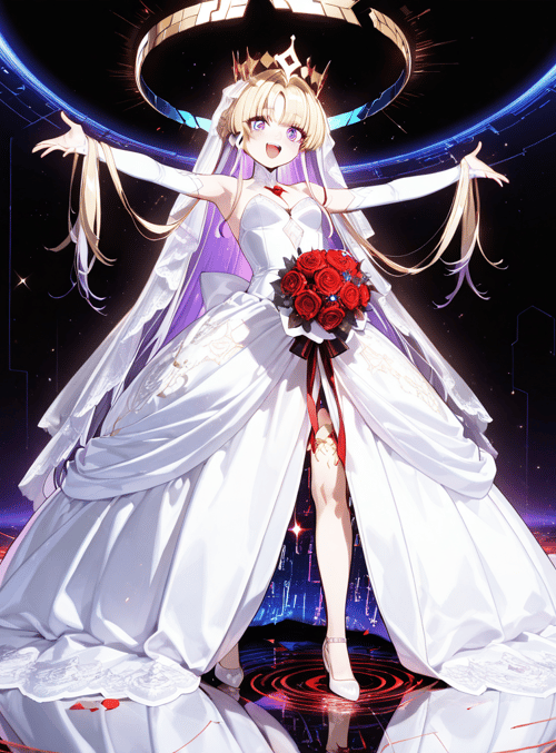 bride, anime, goddess