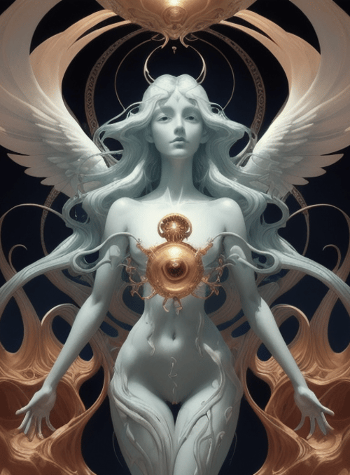 goddess, angel, ornament