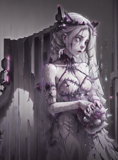 bride, cyborg, figurine
