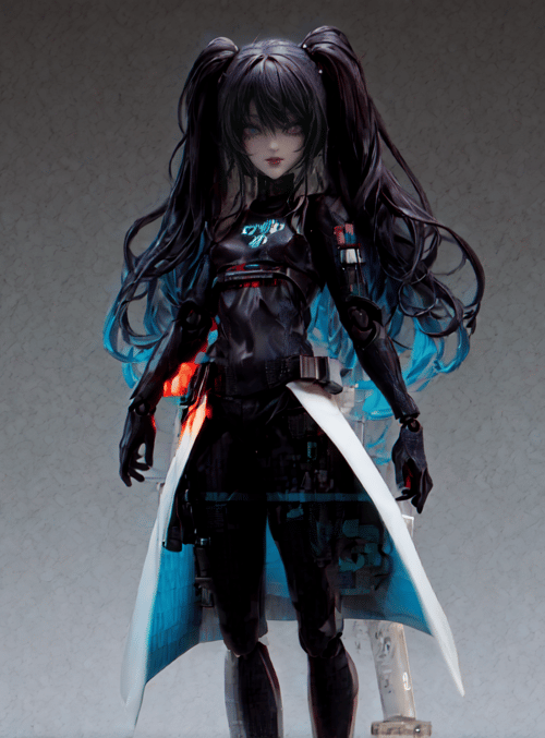 doll, cyberpunk, anime