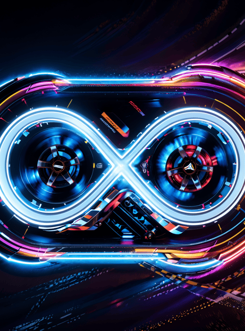 infinity, goggles, road