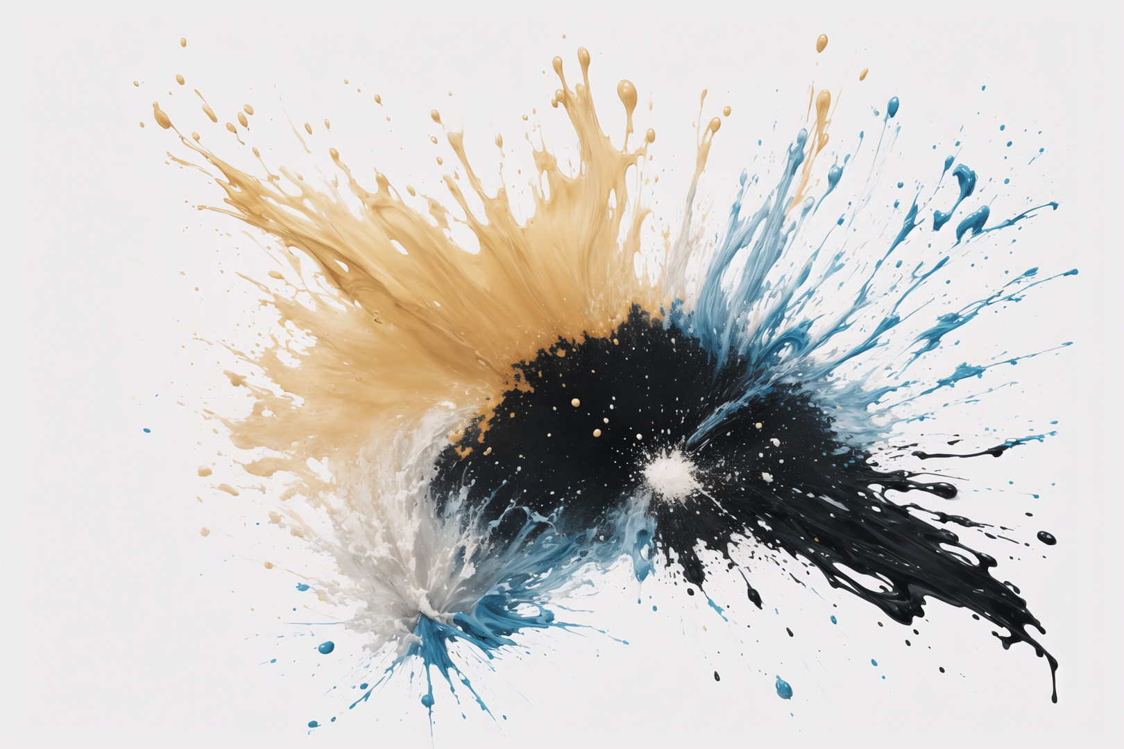 AI generated wallpaper featuring ink, splash, paint
