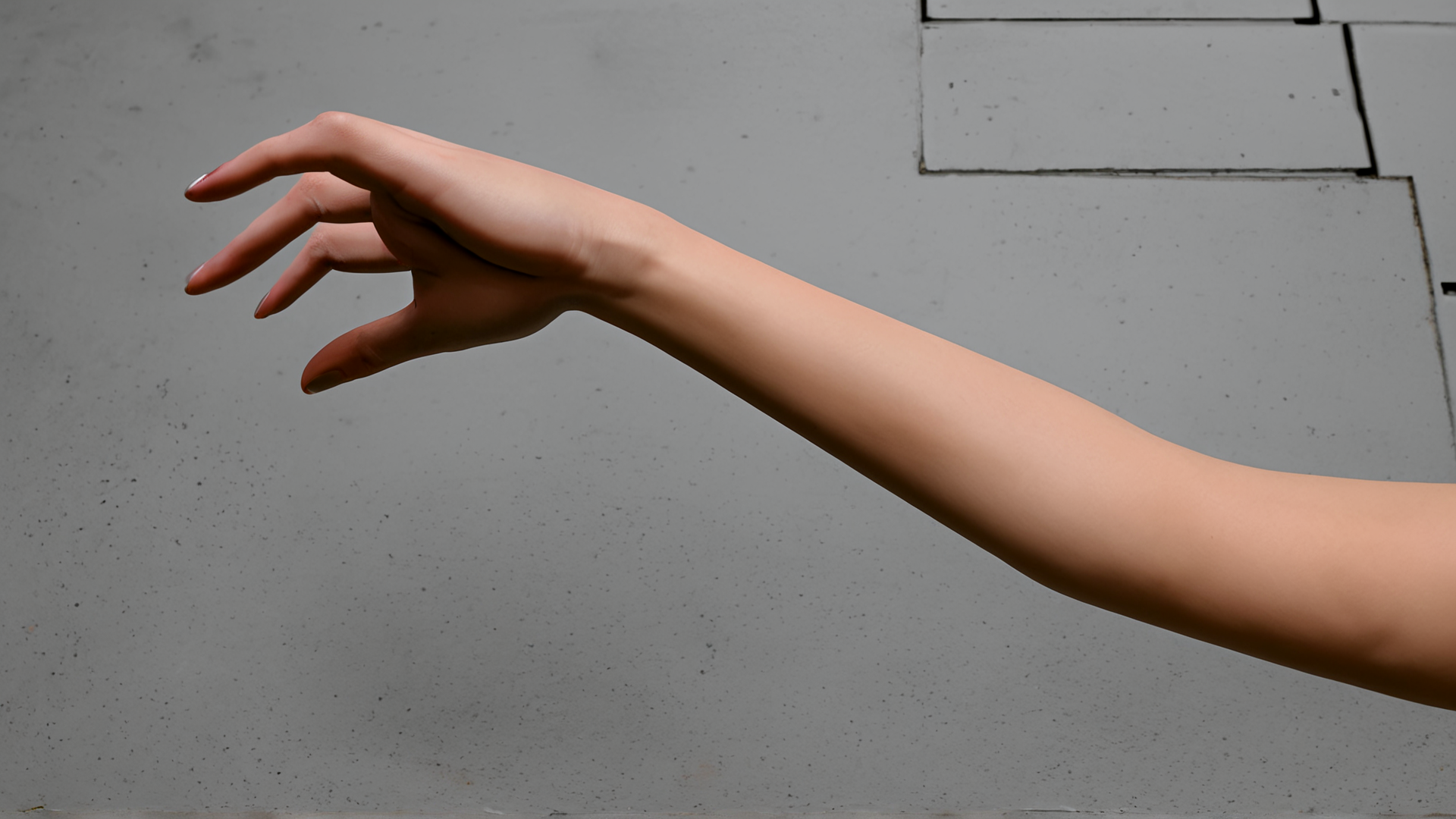 AI generated wallpaper featuring hand, arm, skin