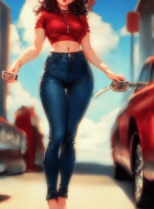 woman, cars, glasses