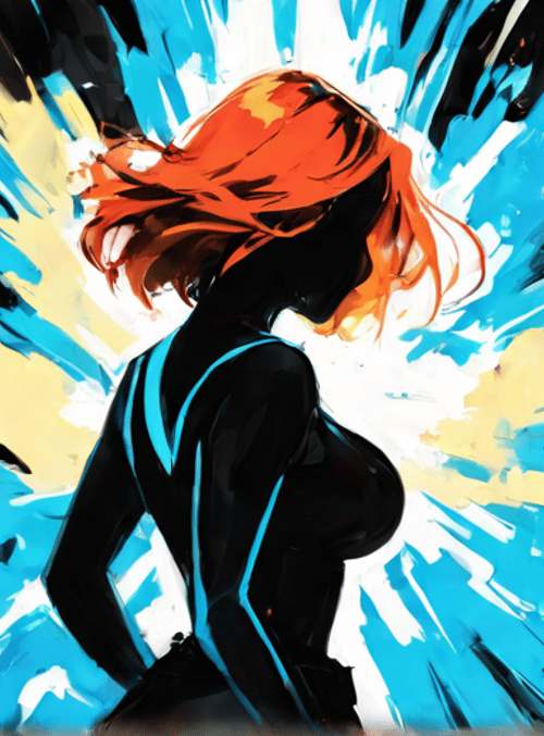 woman, silhouette, figure, back view