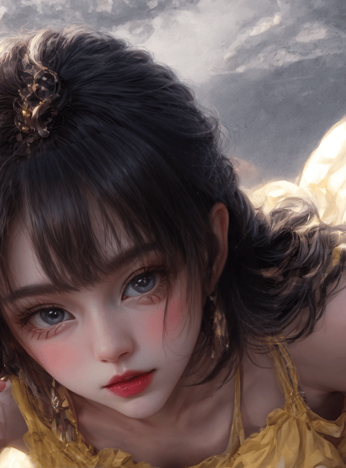 girl, angel, dress