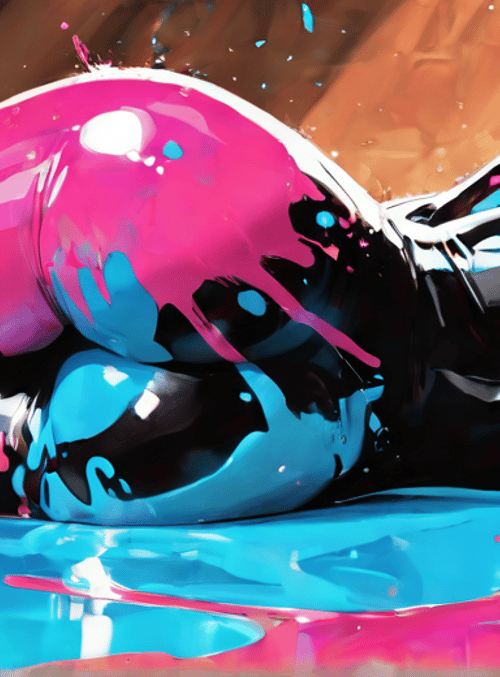 woman, paint, latex, paint splatter