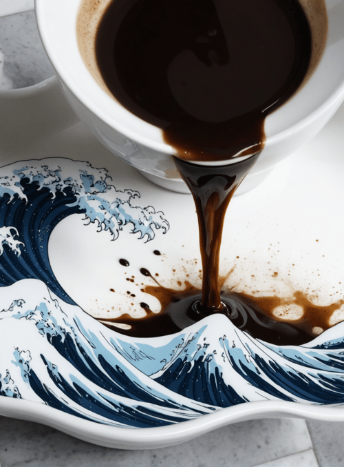 coffee, cup, plate