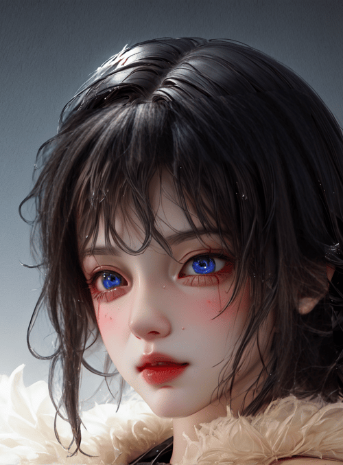 girl, feathers, hair