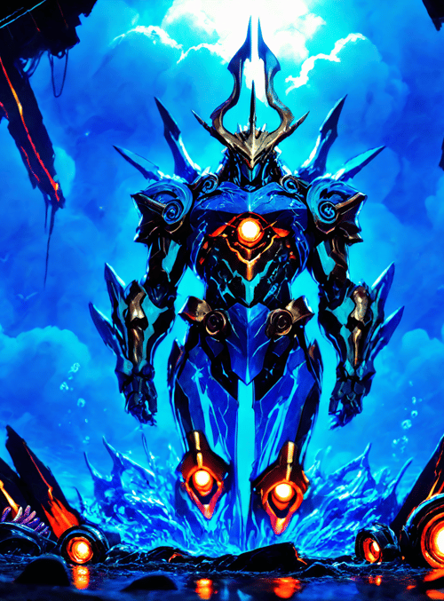 robot, armor, giant