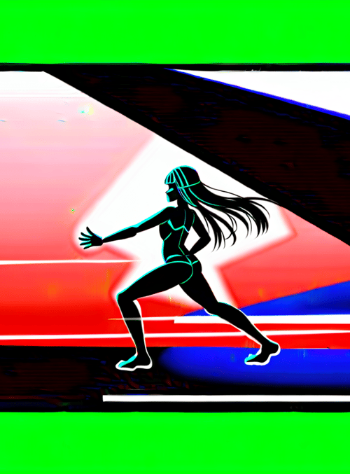silhouette, runner, figure