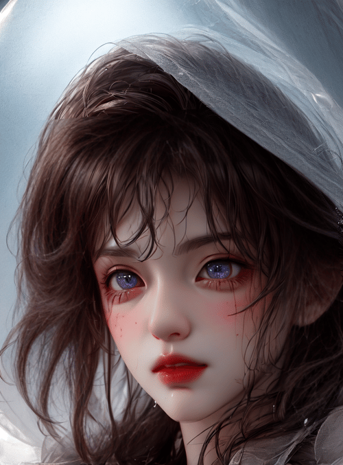 girl, angel, veil
