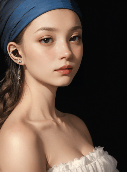 woman, braid, headband