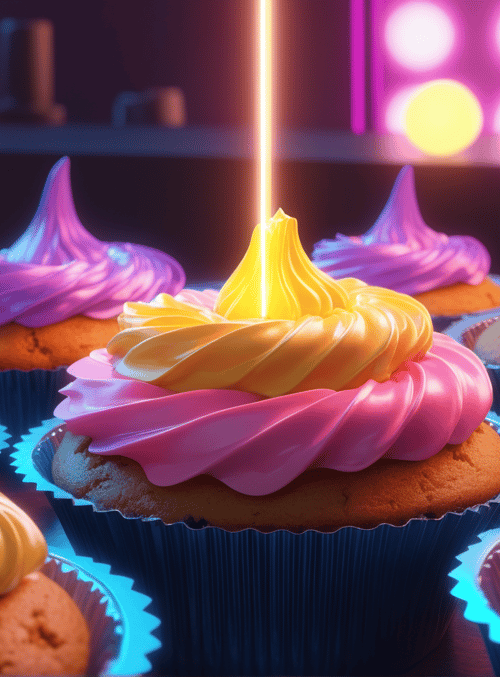 cupcakes, candles, pastries