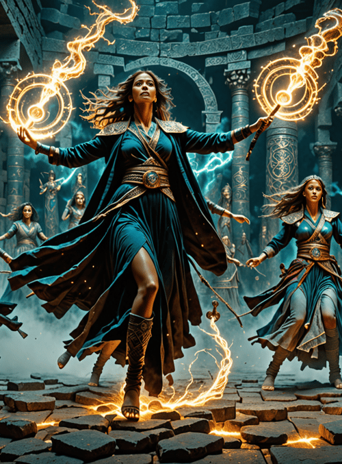 warriors, mages, ancient