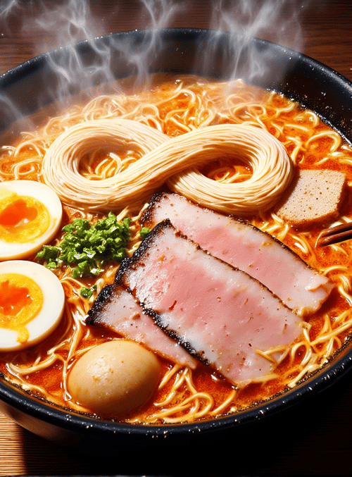 ramen, noodles, egg