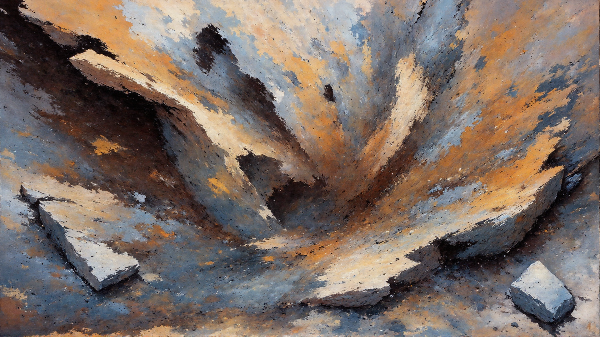 AI generated wallpaper featuring rock, stone, fragment, crack, texture, surface
