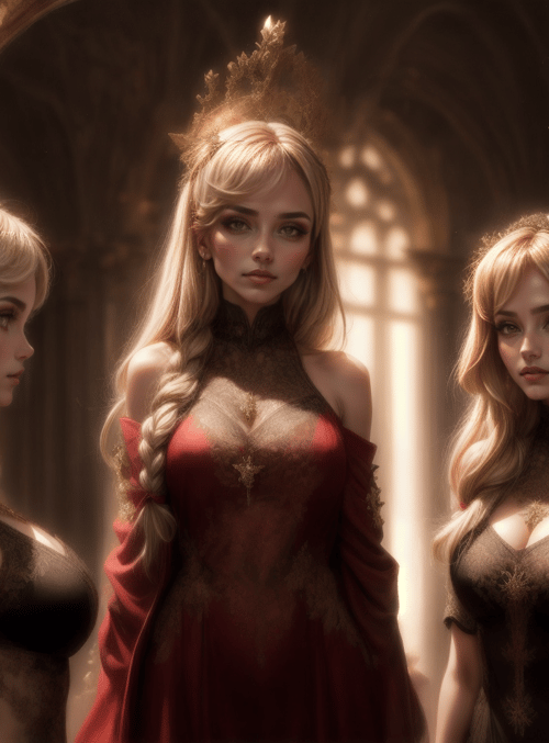 women, royal, gowns