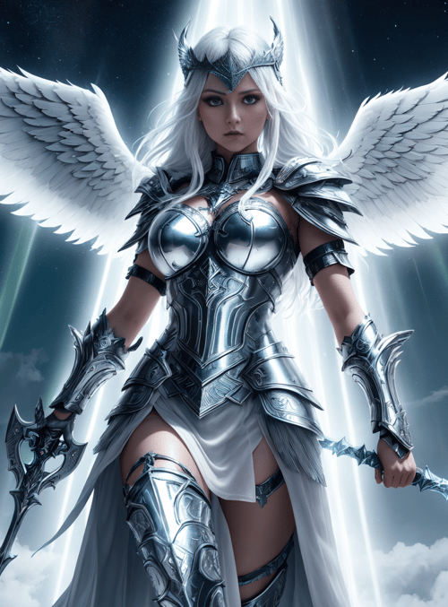 angel, warrior, sword