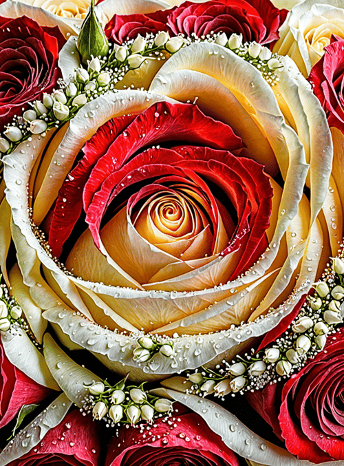 roses, bouquet, flowers