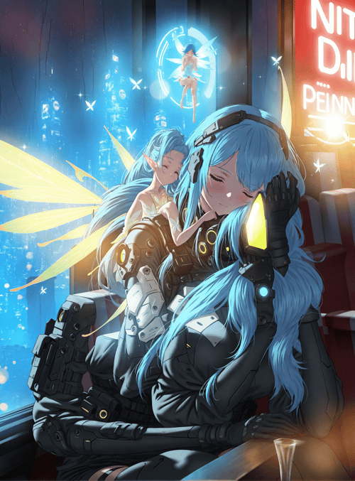 cyborg, elf, fairy