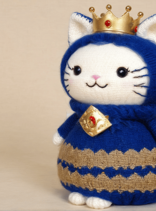 cat, doll, crown