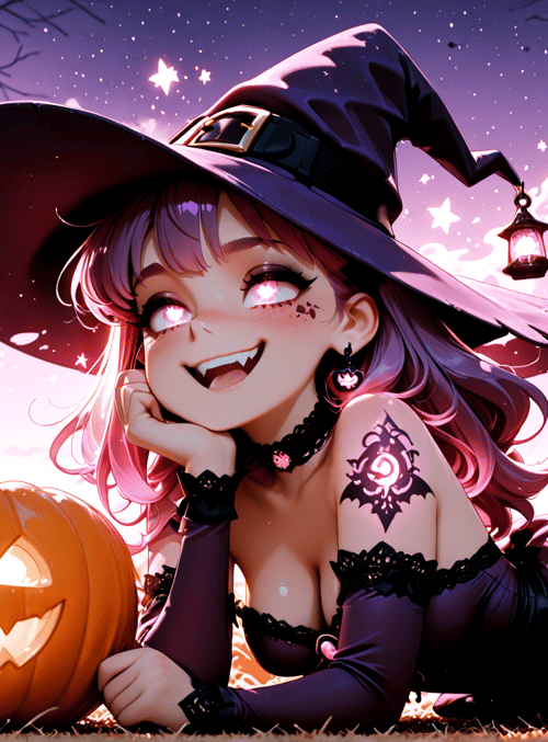 witch, pumpkin, bat, lantern, halloween, tree, castle, star, grass, cottage
