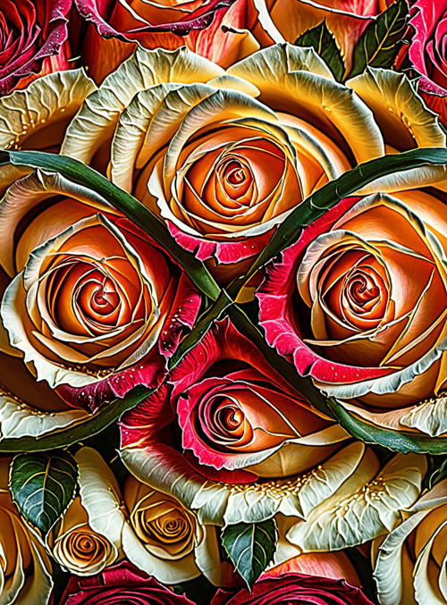 roses, flowers, bouquet