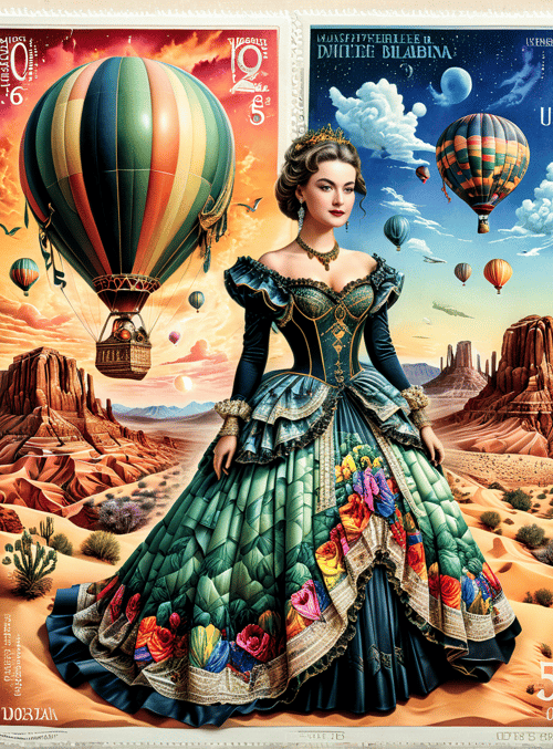 queen, hot air balloons, desert