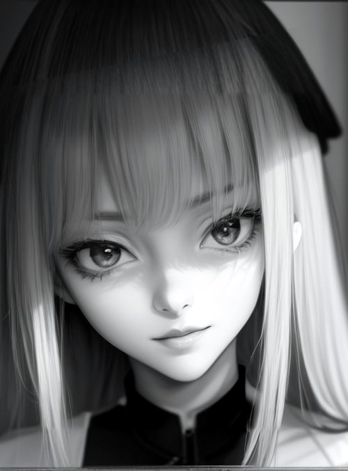 anime girl, reflection, mirror