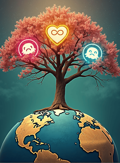 tree, earth, heart, ghost, infinity