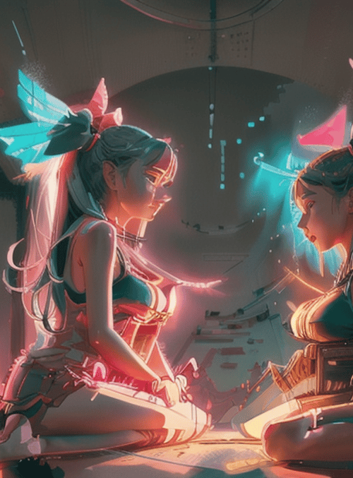 girls, anime, characters