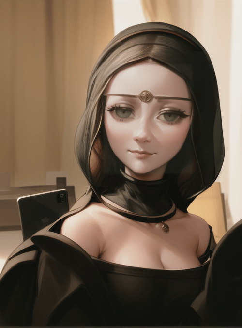 woman, mirror, art