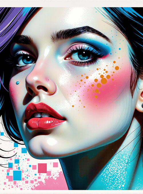 woman, face, hair, ear, lips, nose, cheeks, eyebrows, ears, nose