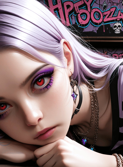 girl, punk, vampire, goth
