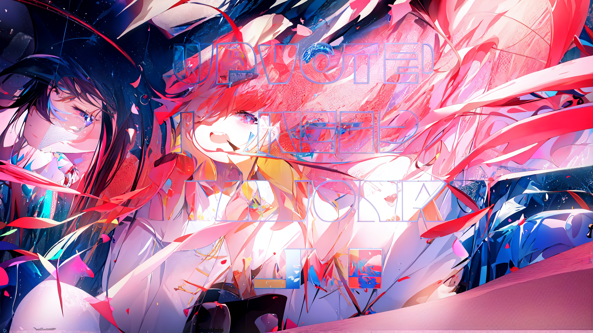 AI generated wallpaper featuring girls, anime, characters