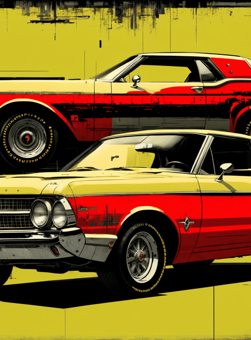 car, muscle car, classic car, automobile, paint, vehicle