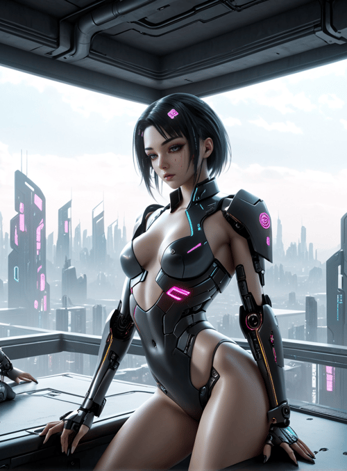 cyborgs, robots, futuristic