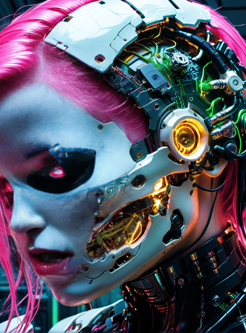 cyborg, robot, machine