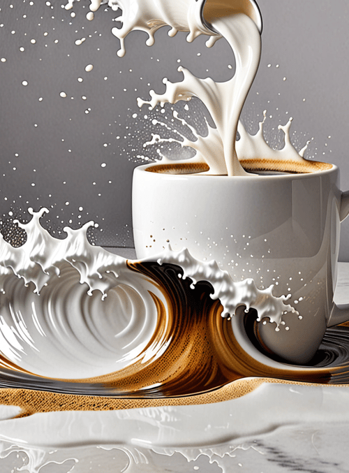 coffee, milk, cup