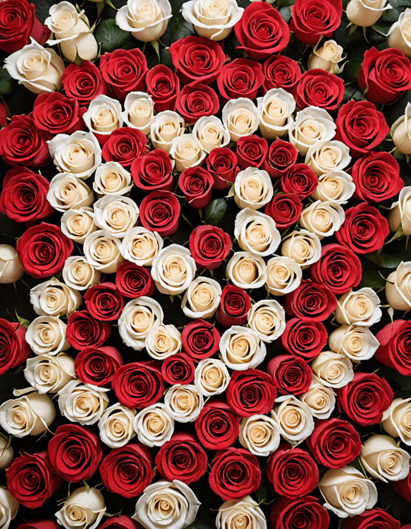 AI generated wallpaper featuring roses, flowers, bouquet