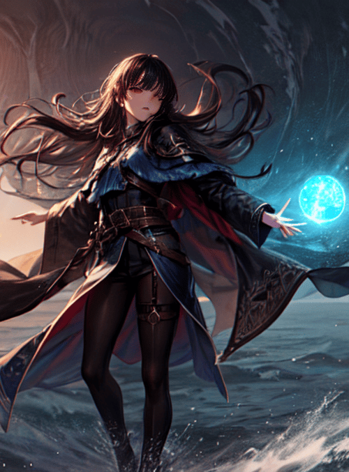 woman, dragon, magic