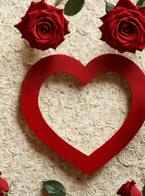 roses, heart