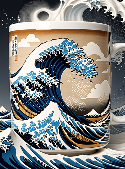 mug, wave, boat