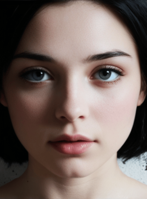 woman, portrait, hair