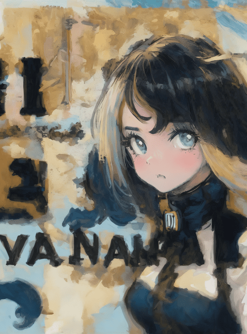 anime girl, text, background