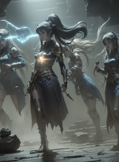 warriors, fantasy, women