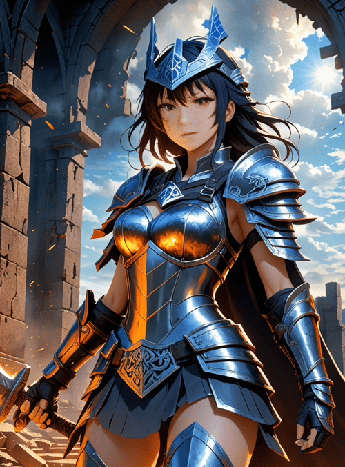 warrior, skeleton, armor